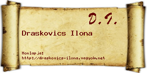 Draskovics Ilona névjegykártya